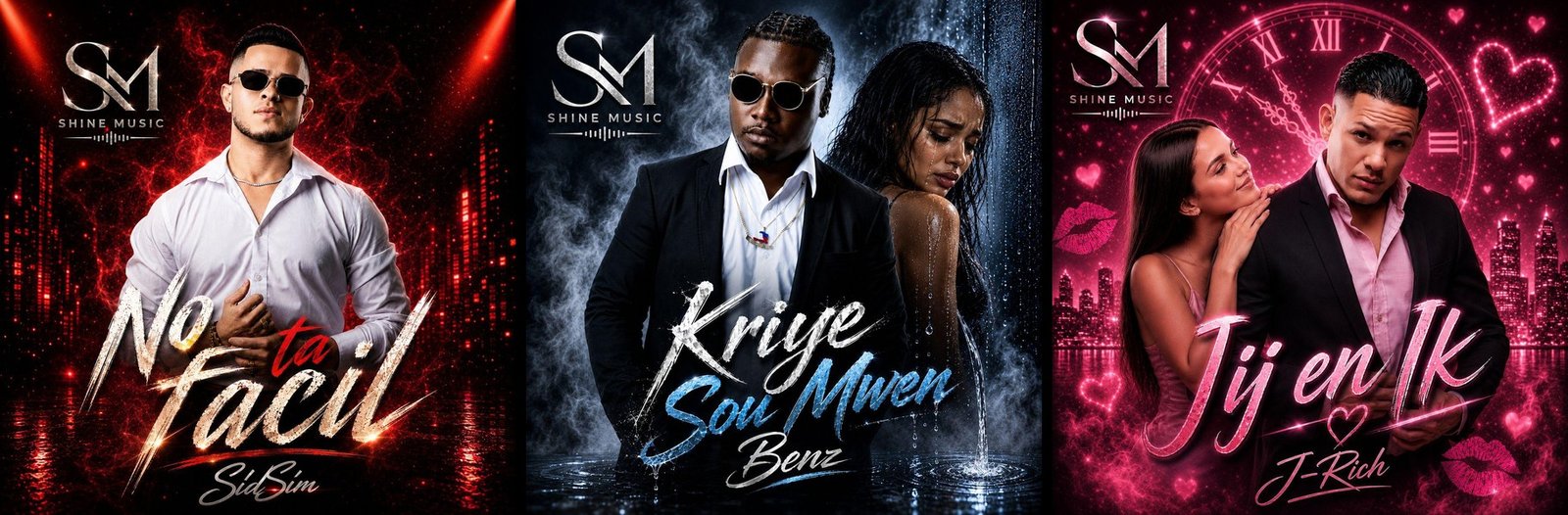 Shine Music — New Singles collage